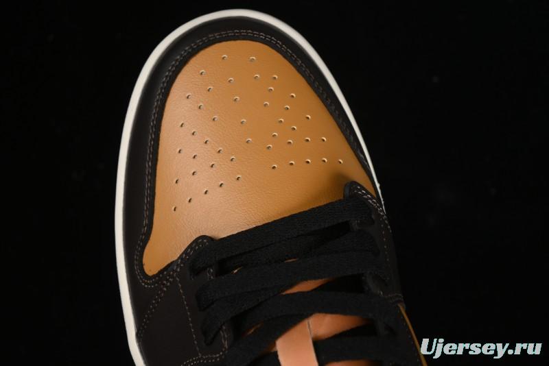 Nike Air Jordan 1 Low Flax/Baroque Brown Casual Basketball Shoes - HQ3603-201