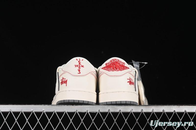 Nike Travis Scott x Fragment Design x Air Jordan 1 Low OG SP AJ1 Sneakers - SJ0086-136