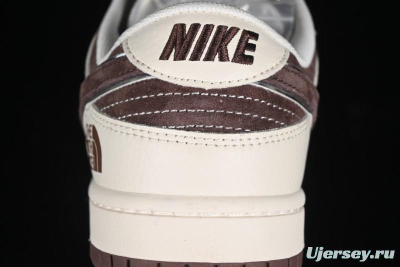 Nike SB Dunk Low The North Face Collaboration Anniversary Edition Premium Custom Low-Top Casual Skate Shoes - DQ1098-515