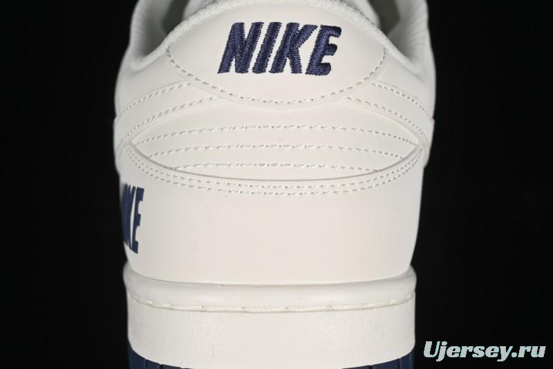 Nike SB Dunk Low Collaboration Three Swooshes Dark Blue Colorway Low-Top Casual Skateboarding Shoes - NK5639-327