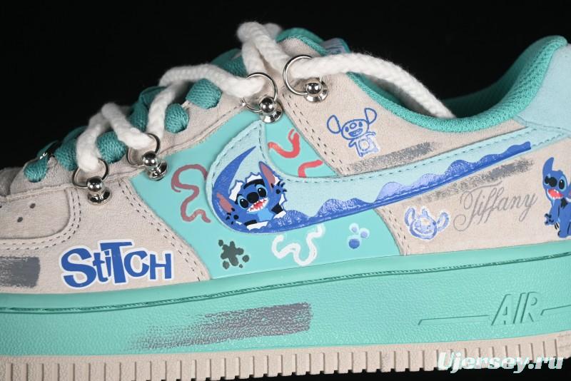 Nike Air Force 1 '07 Low x Stitch Casual Lace-Up Sneakers - DZ1328-222