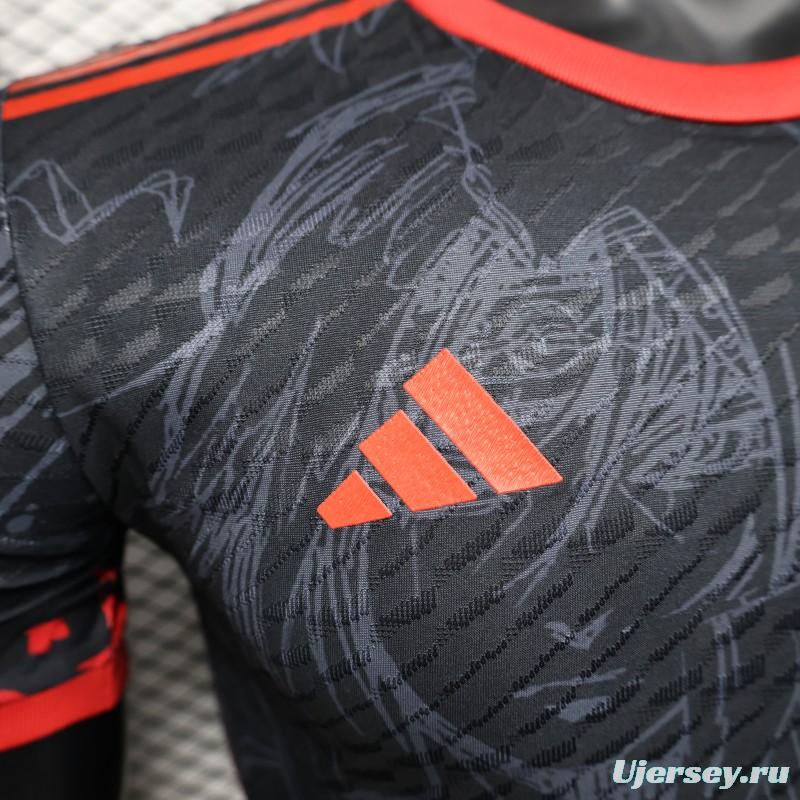 Player Version 2025 Japan National Team Black with Anime Character Design Jersey