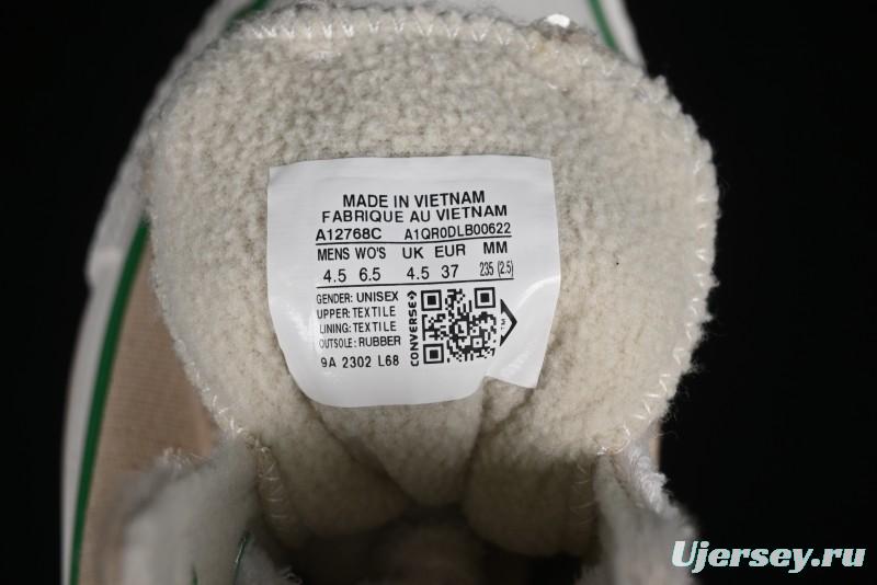 Converse Zoo Happy Pets Series High-Top Casual Sneakers with Plush Lining for Autumn Winter - A12768C