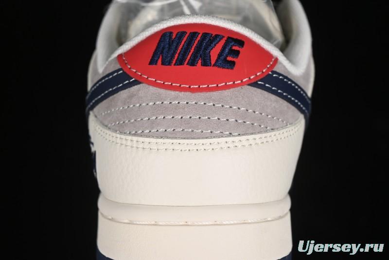 Nike SB Dunk Low Stussy Anniversary High-End Custom Sneakers with Blue Swoosh - SJ1089-003