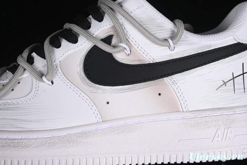 Nike Air Force 1 '07 Low Retro Street Spray Paint Anime Theme Maillard Style Casual Sneakers with Strap - ZH0316-039