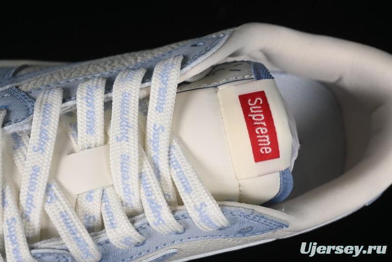 Nike Travis Scott x Fragment Design x Air Jordan 1 Low OG SP AJ1 Supreme Collaboration - Tie-Dye Blue Low-Top Casual Sneakers - CH6336-010