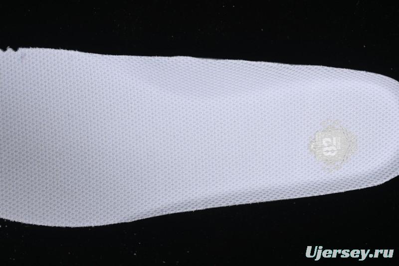 Nike Air Force 1 '07 Mid Casual Sneakers in White/Grey/Black with Hand-Painted Cracked Swoosh Shadow Detail - CW2289-111