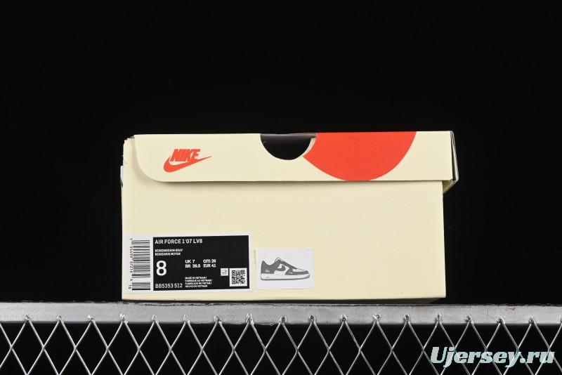 Nike Air Force 1 '07 Low Stussy Collaboration - Premium Gray Low-Top Casual Sneakers - BB5353-512