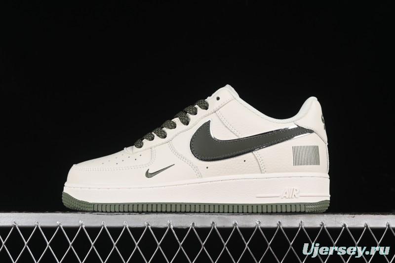 Nike Air Force 1 '07 Low QR Code Military Green Starry Sky Casual Sneakers - CU1836-966