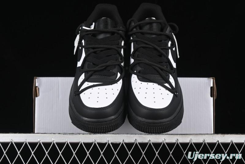 Nike Air Force 1 '07 Low Retro Street Spray White Peach Bubble Casual Sneakers - ZH0316-038