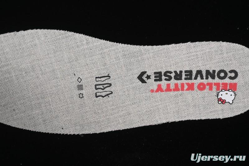 Converse One Star Hello Kitty Collaboration Low Top Casual Sneakers with Embroidered Bow - 362941C