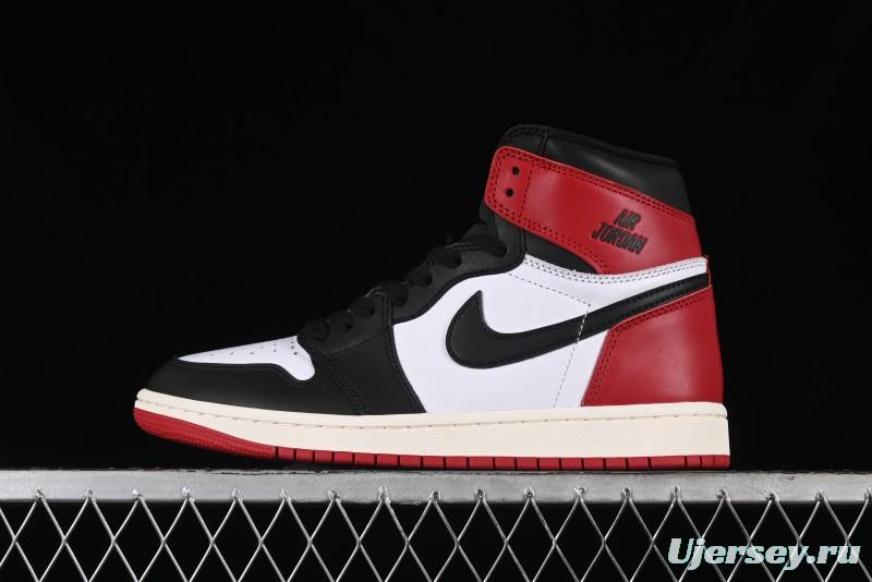 Nike Air Jordan 1 High OG Retro Basketball Shoes with Black Toe Design - DZ5485-106