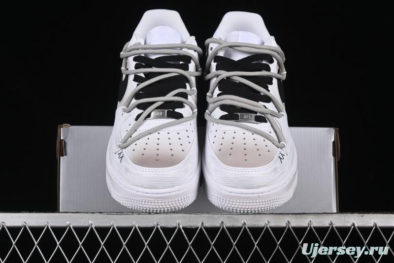 Nike Air Force 1 '07 Low Retro Street Spray Paint Anime Theme Maillard Style Casual Sneakers with Strap - ZH0316-039