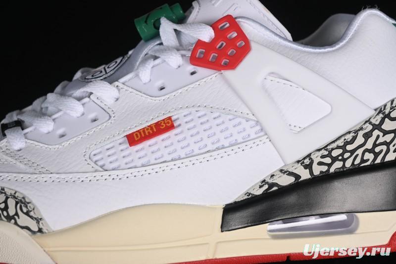 Nike Jordan Spizike Low AJ Retro Sneakers with Elephant Print and Multi-Element Design - 315371-125