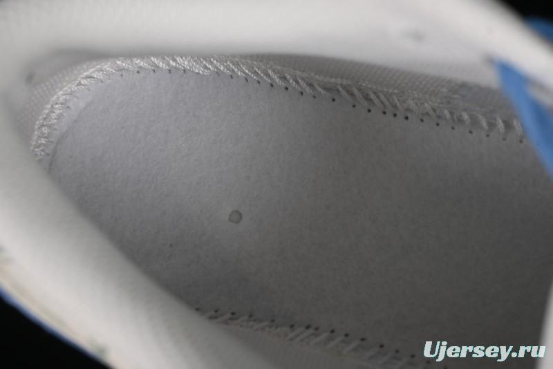 Nike Air Jordan 1 Low LV Collaboration - Light Blue Print Retro Basketball Shoes - WG8850-008