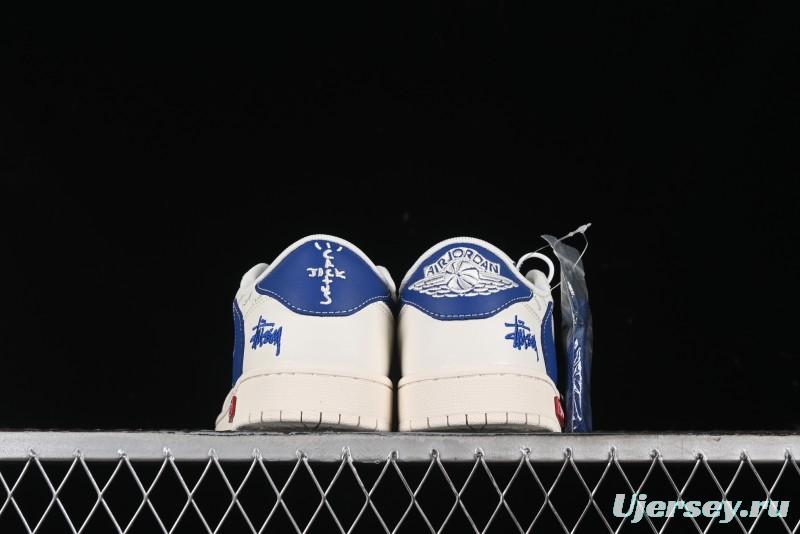 Nike Travis Scott x Fragment Design x Air Jordan 1 Low OG SP AJ1 Retro Sneakers - SJ2068-117