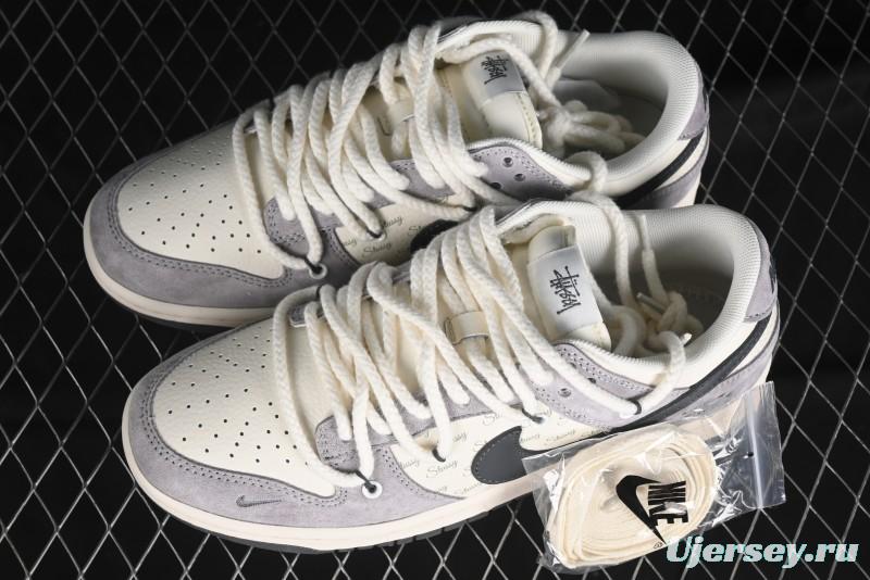 Nike SB Dunk Low Stussy Anniversary Custom Low-Top Casual Skate Shoes - SJ2068-295