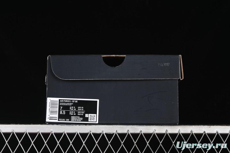 Nike Air Force 1 '07 Low Casual Sneakers with Full-Length Air Cushion - FZ1151-100