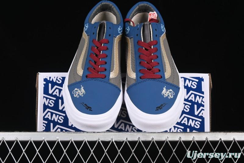 Vans Old Skool Black Wukong Themed Low-Top Retro Skate Shoes - VN0A45JCGIE