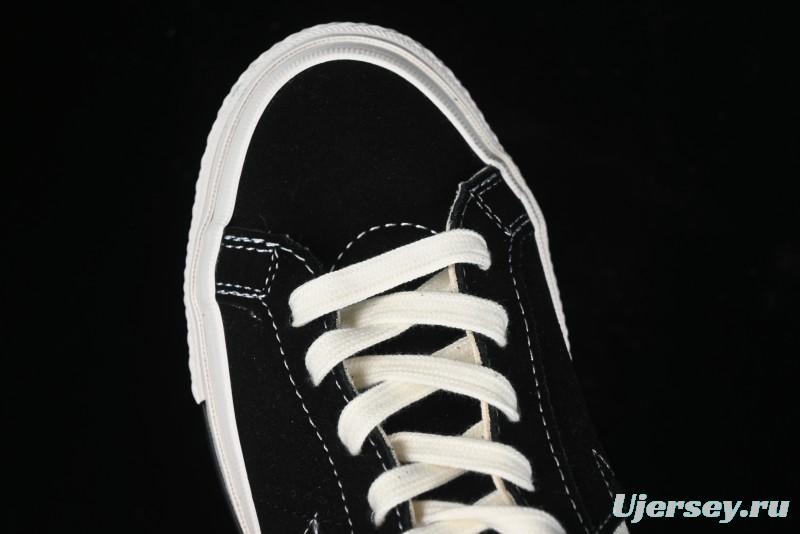 Converse One Star J Vtg Suede Low-Top Casual Sneakers in Retro Black and White - M.C3
