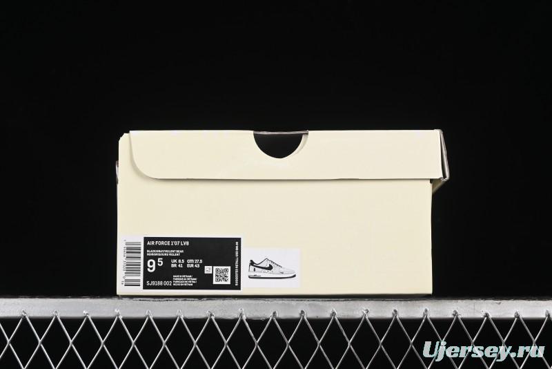 Nike Air Force 1 '07 Low Violent Bear Collaboration - Grey Black Print Low-Top Casual Sneakers - SJ9188-002