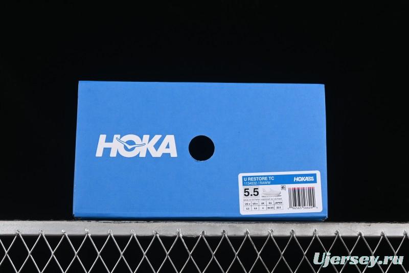 HOKA ONE ONE Restore Tc Classic Versatile Comfortable Cushioned Anti-Slip Low-Top Running Shoes - 1134532 RAWW