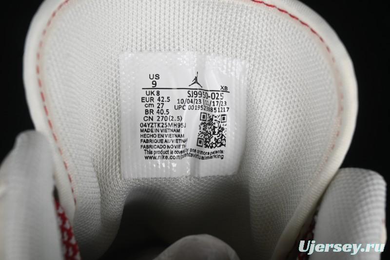 Nike Air Jordan 1 Low AJ1 Supreme Collaboration - Red Rabbit Retro Basketball Shoes - SJ9950-025