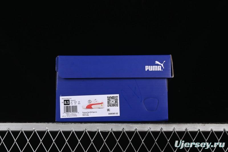 Puma Sparco Future Round Toe Lace-Up Leather Fabric Low-Top Lifestyle Casual Shoes - 308585-02