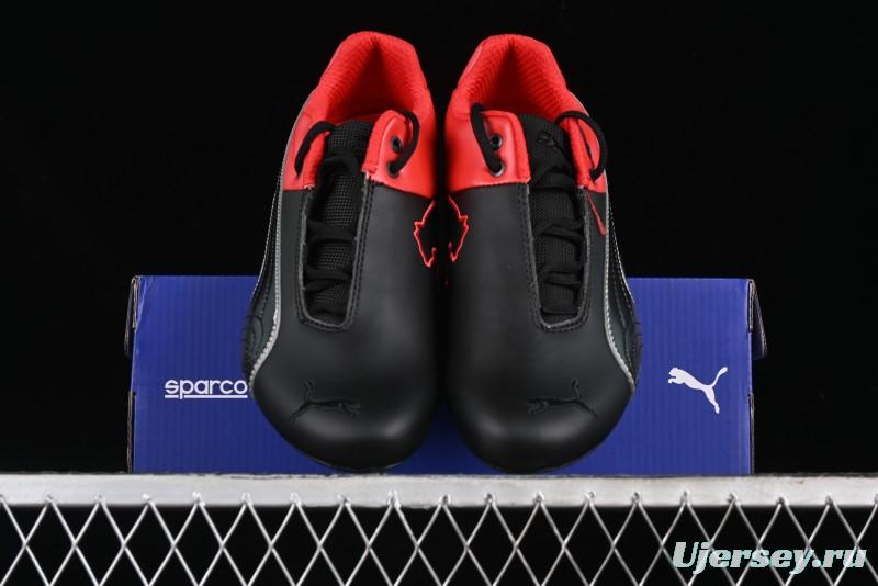 Puma Sparco Future Round Toe Lace-Up Low-Top Lifestyle Casual Shoes in Leather and Fabric - 307889-03