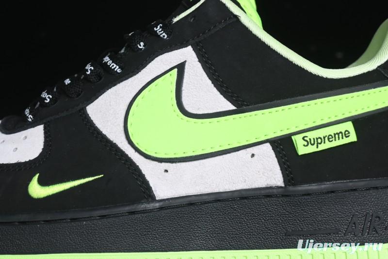 Nike Air Force 1 '07 Low Supreme Collaboration - Night Glow Low-Top Casual Sneakers - DF0188-009