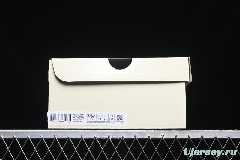 Nike Travis Scott x Fragment Design x Air Jordan 1 Low OG SP AJ1 Collaborative Sneakers - XS3086-004