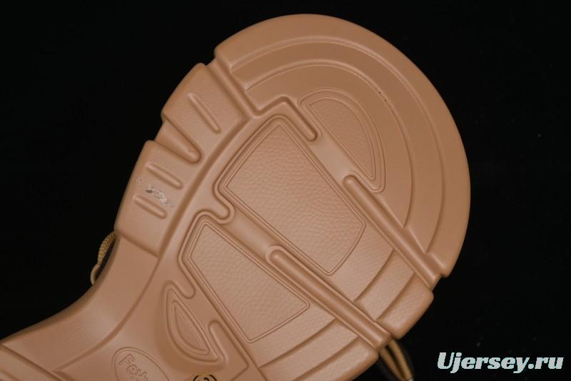 Ouder Retro Lace-Up Mid-Calf Warm & Thickened Platform Casual Snow Boots with Wool Lining - Oud024 Brown