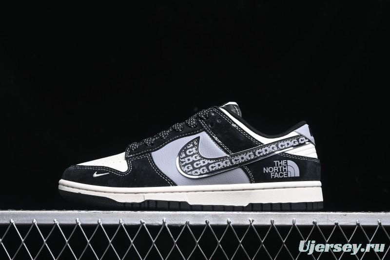 Nike SB Dunk Low The North Face Collaboration - EDG Print Anniversary Customized Low-Top Casual Sneakers - XS1086-005