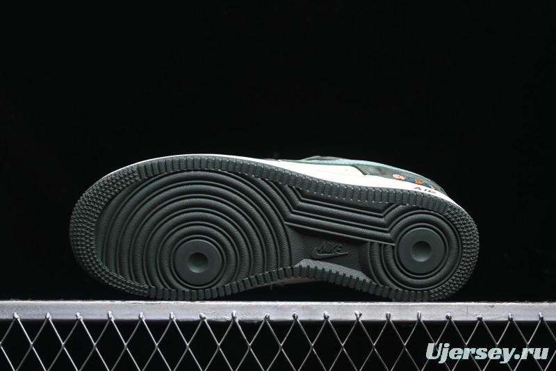 Nike Air Force 1 '07 Low Gucci Collaboration Jade Green Flywire Low-Top Casual Sneakers - KK1988-026