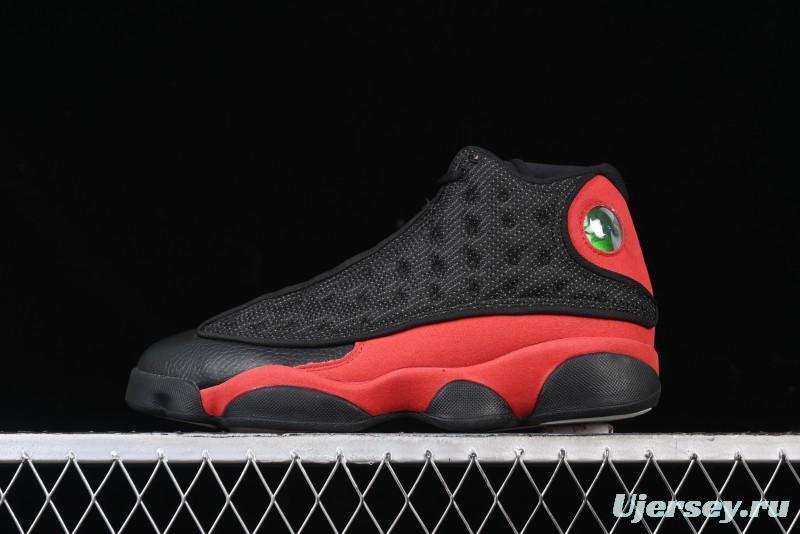 Nike Air Jordan 13 Retro Basketball Shoes with Original 3D Holographic Cat Eye and Carbon Fiber - 414571-004