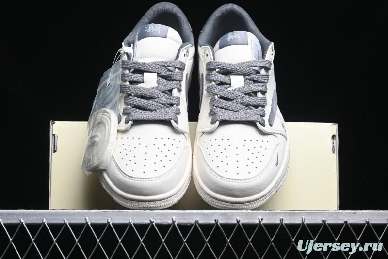 Nike Travis Scott x Fragment Design x Air Jordan 1 Low OG SP AJ1 Retro Sneakers - SJ2068-125