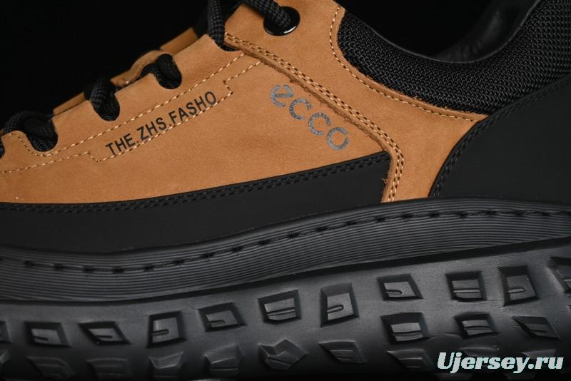 ECCO Offroad Series Lightweight Cushioned Leather Durable Outdoor Hiking Running Shoes - 63513001002