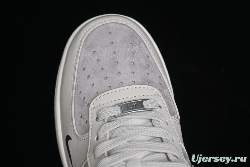 Nike Air Force 1 '07 Low Stussy Collaboration - White Black Sole Low-Top Casual Sneakers - XZ6188-279