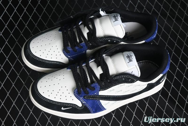 Nike Travis Scott x Fragment Design x Air Jordan 1 Low OG SP AJ1 Low Top Casual Sneakers - SJ2068-126