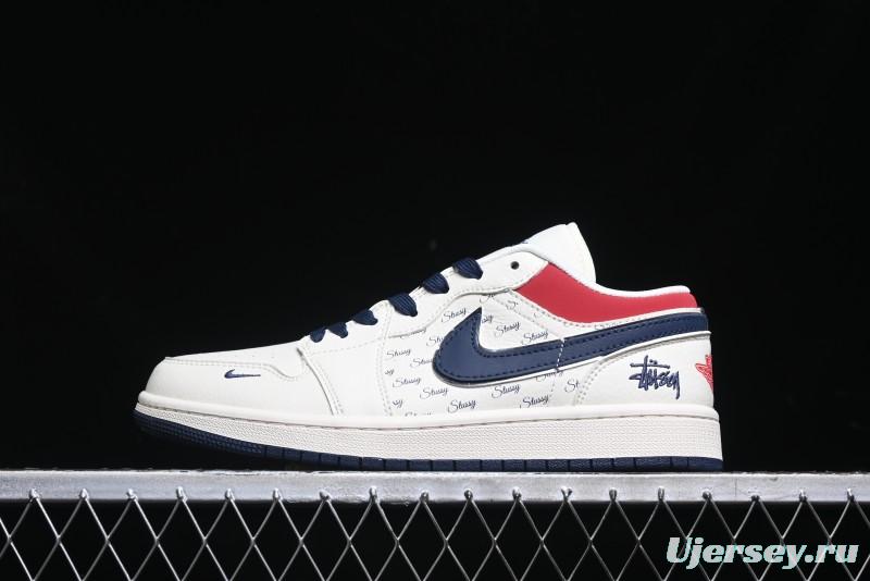 Nike Air Jordan 1 Low AJ1 Stussy Collaboration - Retro Basketball Shoes - XX3318-566