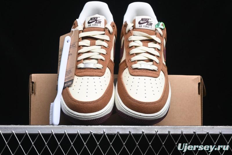 Nike Air Force 1 '07 Low Casual Sneakers with Full-Length Air Cushion - FQ8713-200