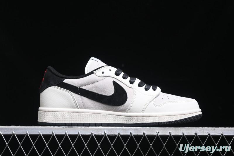 Nike Travis Scott x Fragment Design x Air Jordan 1 Low OG SP Casual Sneakers - XZ6868-002