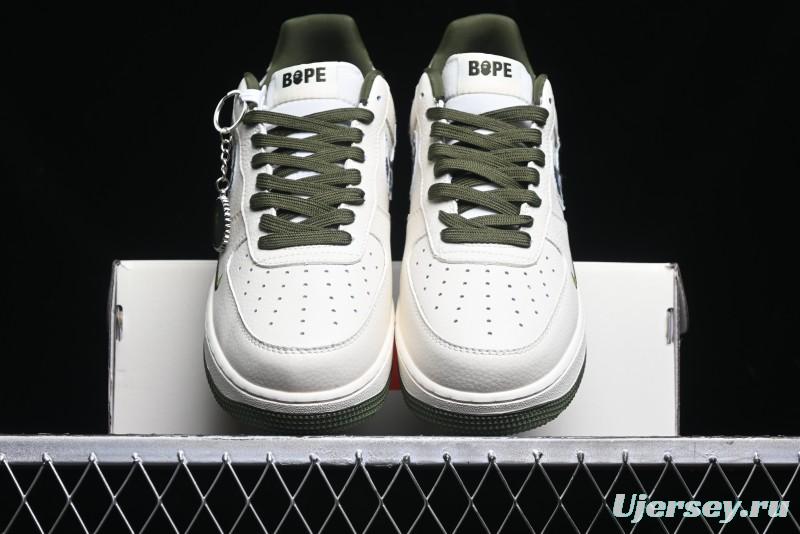 Nike Air Force 1 '07 Low BAPE Collaboration - Camo Swoosh Low-Top Casual Sneakers DF0188-012