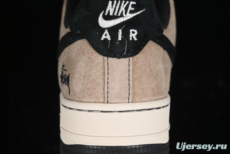 Nike Air Force 1'07 Low Stussy Collaboration - Milk Tea Low Top Casual Sneakers - XZ6188-999