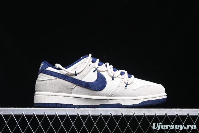 Nike SB Dunk Low The North Face Series - Strap Pig Eight Dark Blue Hook Anniversary High-End Custom Low-Top Casual Skate Shoes - DM6868-001