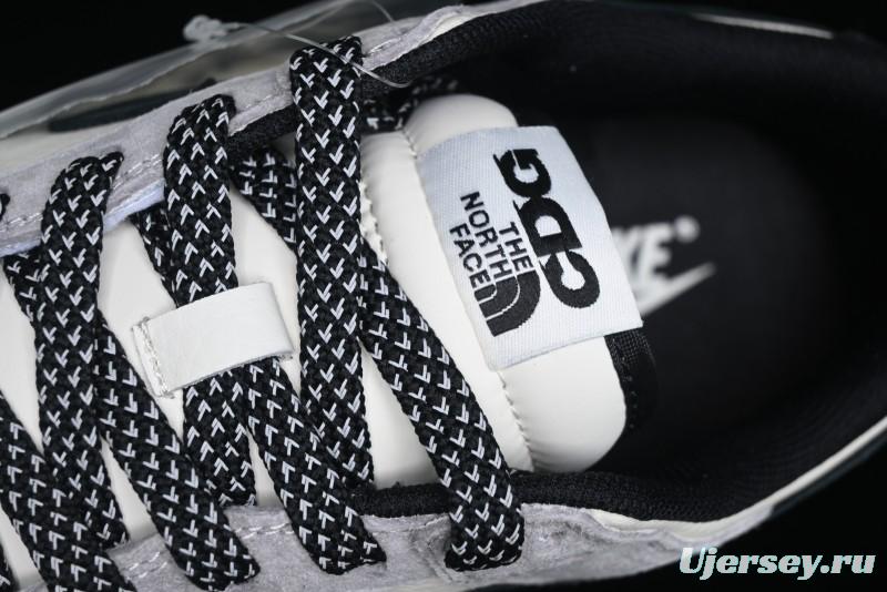 Nike SB Dunk Low The North Face Collaboration - Grey Black Double Swoosh Anniversary Custom Low-Top Casual Skate Shoes - XX3168-108