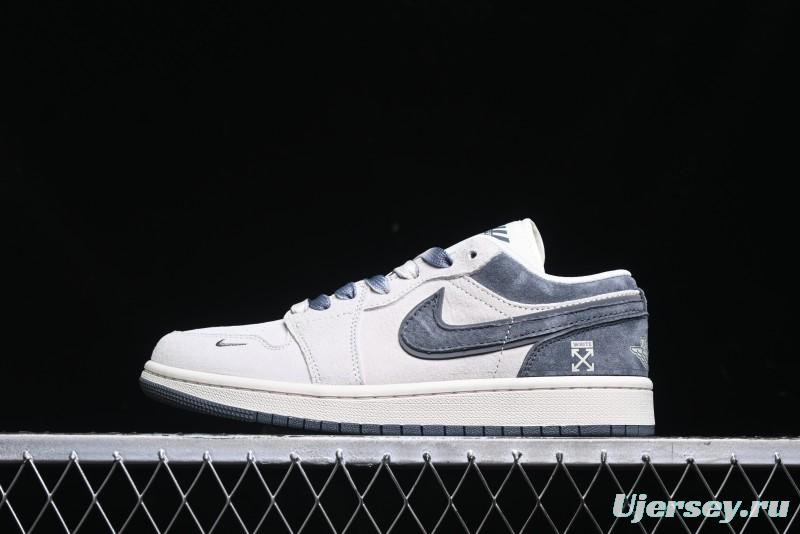 Nike Air Jordan 1 Low OF Collaboration Custom High-End Retro Basketball Shoes - DM9188-002