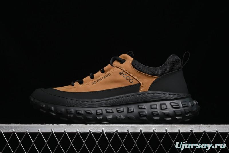 ECCO Offroad Series Lightweight Cushioned Leather Durable Outdoor Hiking Running Shoes - 63513001002