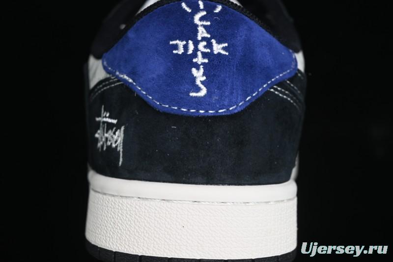 Nike Travis Scott x Fragment Design x Air Jordan 1 Low OG SP AJ1 Low Top Casual Sneakers - SJ2068-126