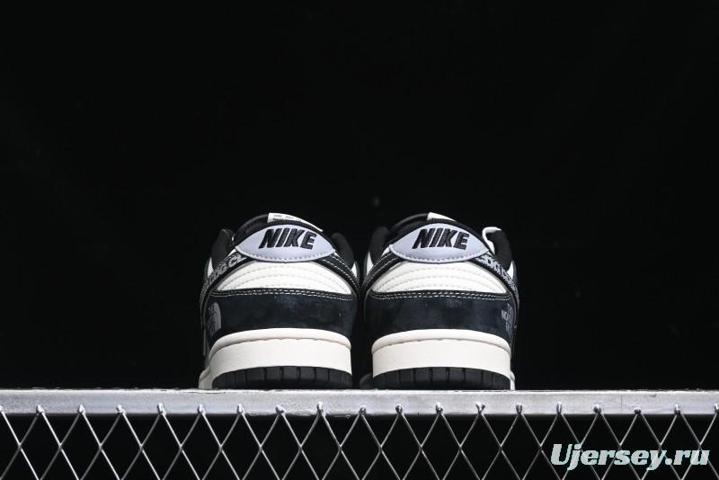 Nike SB Dunk Low The North Face Collaboration - EDG Print Anniversary Customized Low-Top Casual Sneakers - XS1086-005